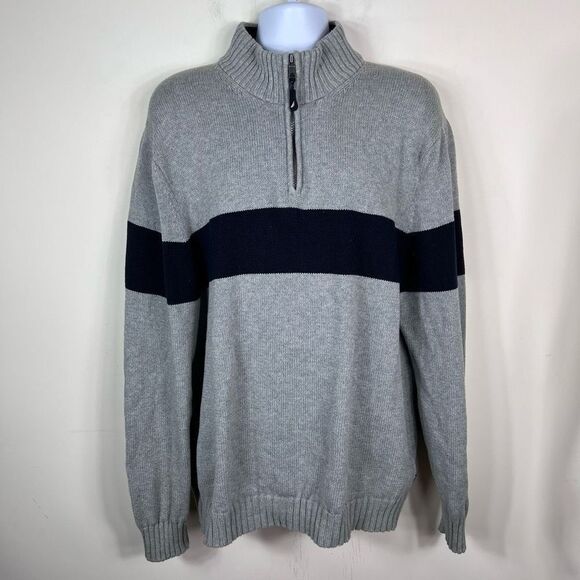 Nautica Zip Collar Sweater‎ - Picture 1 of 11